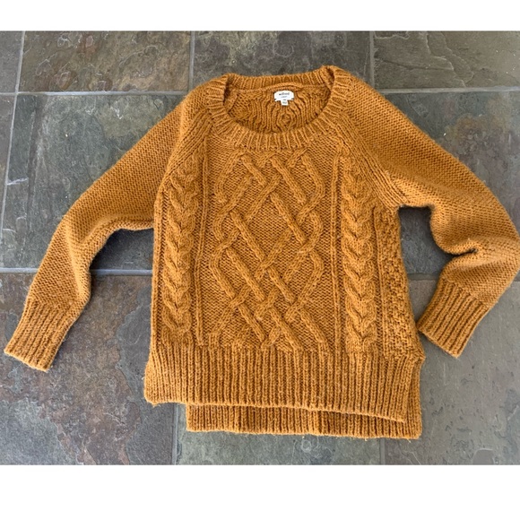 Wilfred Orange Cable Knit Alpaca/wool Blend Sweater Size  XS - Picture 7 of 7